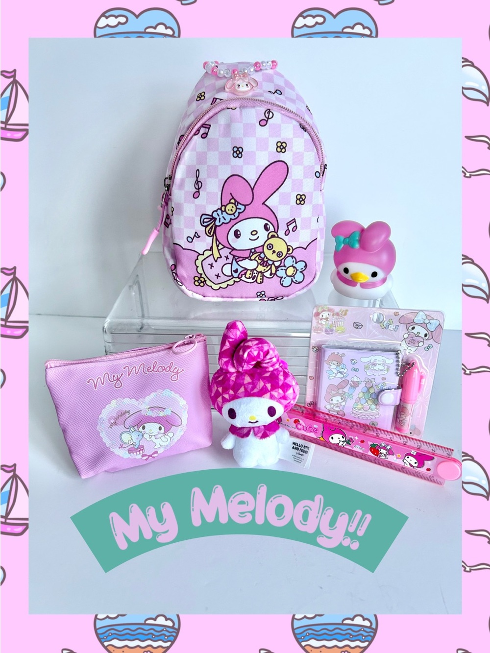 💝(MY333) My Melody Adorable 6-Piece Fun Bundle!
